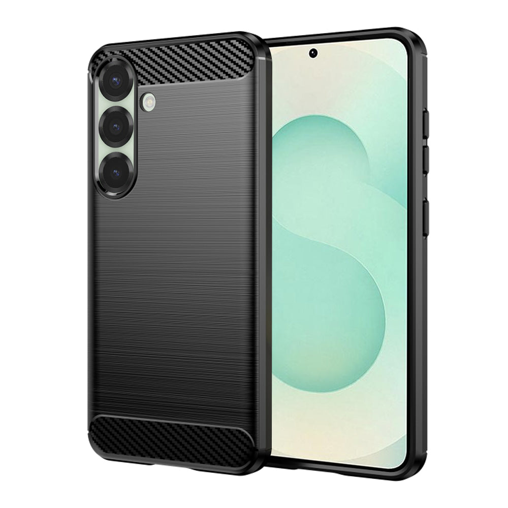 Cover til Samsung Galaxy S25+ S936, Techsuit, Carbon, Sort