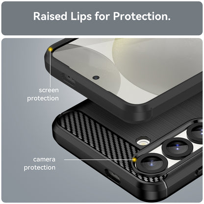 Cover til Samsung Galaxy S25+ S936, Techsuit, Carbon, Sort