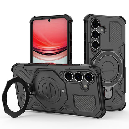 Cover til Samsung Galaxy S25+ S936, Techsuit, Carbon Shield Pro, Sort