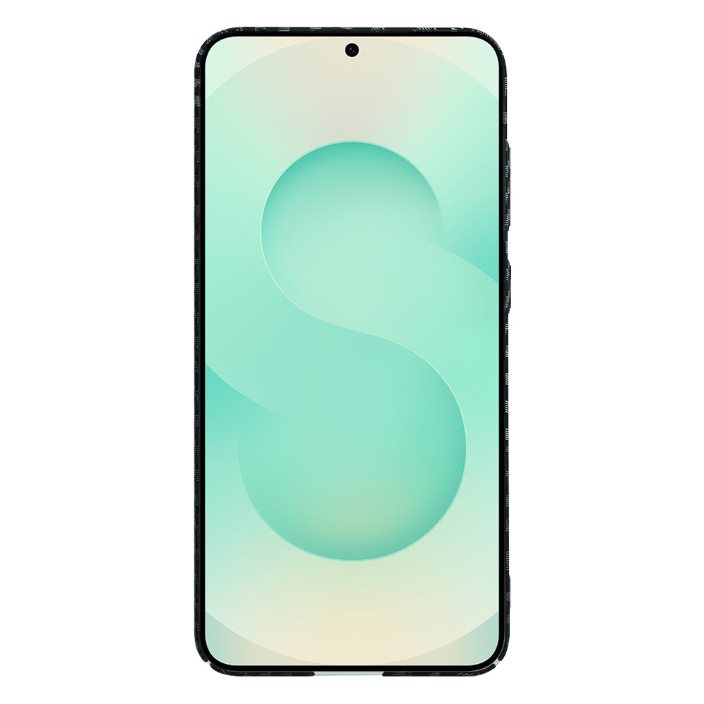 Etui til Samsung Galaxy S25+ S936, Techsuit, Carbonite FiberShell, Sort Grå