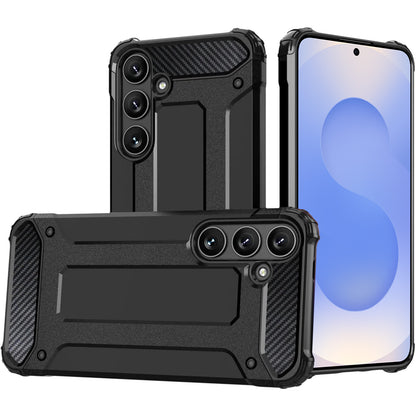 Cover til Samsung Galaxy S25+ S936, Techsuit, Hybrid Armor, Sort