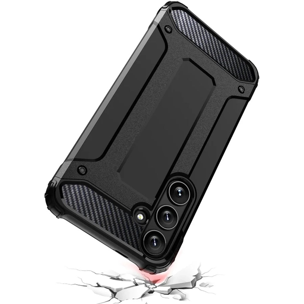 Cover til Samsung Galaxy S25+ S936, Techsuit, Hybrid Armor, Sort