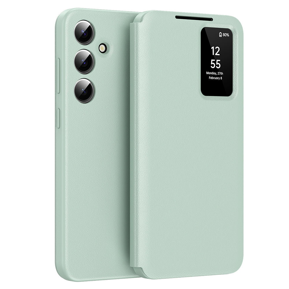 Cover til Samsung Galaxy S25+ S936, Techsuit, SmartView, Grøn