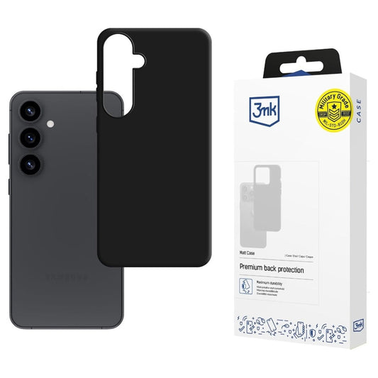 Cover til Samsung Galaxy S25 S931, 3MK, Mat Sort