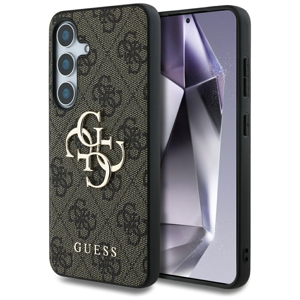 Etui til Samsung Galaxy S25 S931, Guess, 4G Big Logo, Brun