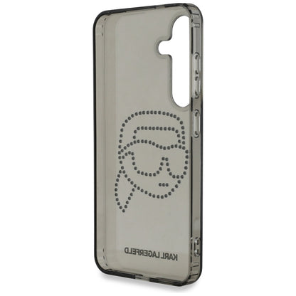Etui til Samsung Galaxy S25 S931, Karl Lagerfeld, IML Rhinestones Karl's Head, Sort