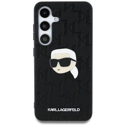 Etui til Samsung Galaxy S25 S931, Karl Lagerfeld, Monogram Karl's Head, Sort