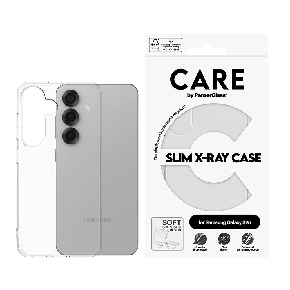 Hus til Samsung Galaxy S25 S931, PanzerGlass, Fashionable Care, Transparent