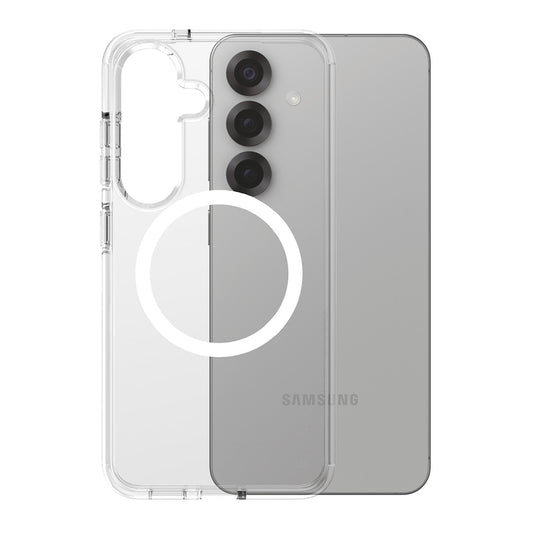 Etui til Samsung Galaxy S25 S931, PanzerGlass, Urban Combat Care, Hvid Transparent