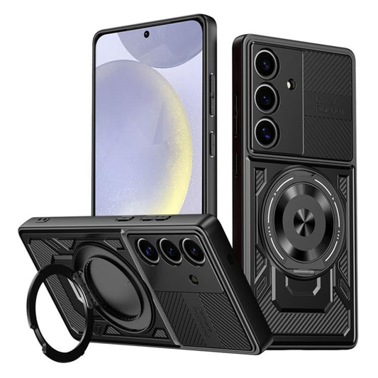 Cover til Samsung Galaxy S25 S931 / S24 S921, Techsuit, RuggedCam, Sort