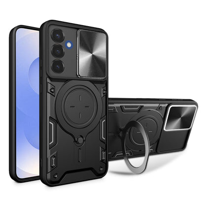Cover til Samsung Galaxy S25 S931, Techsuit, CamGuard Pro, Sort