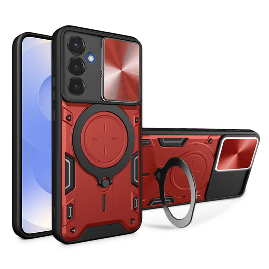 Cover til Samsung Galaxy S25 S931, Techsuit, CamGuard Pro, Rød