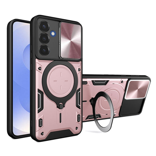 Cover til Samsung Galaxy S25 S931, Techsuit, CamGuard Pro, Lyserød Guld