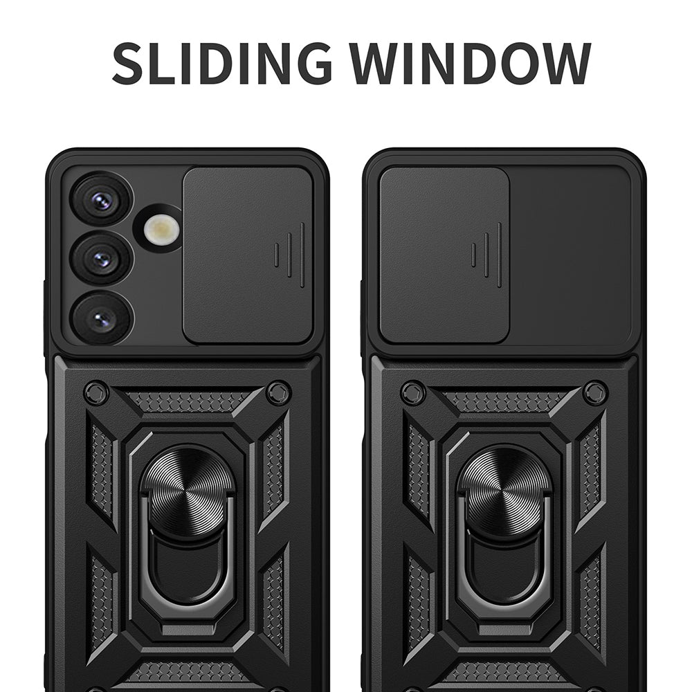 Cover til Samsung Galaxy S25 S931, Techsuit, CamShield, Sort