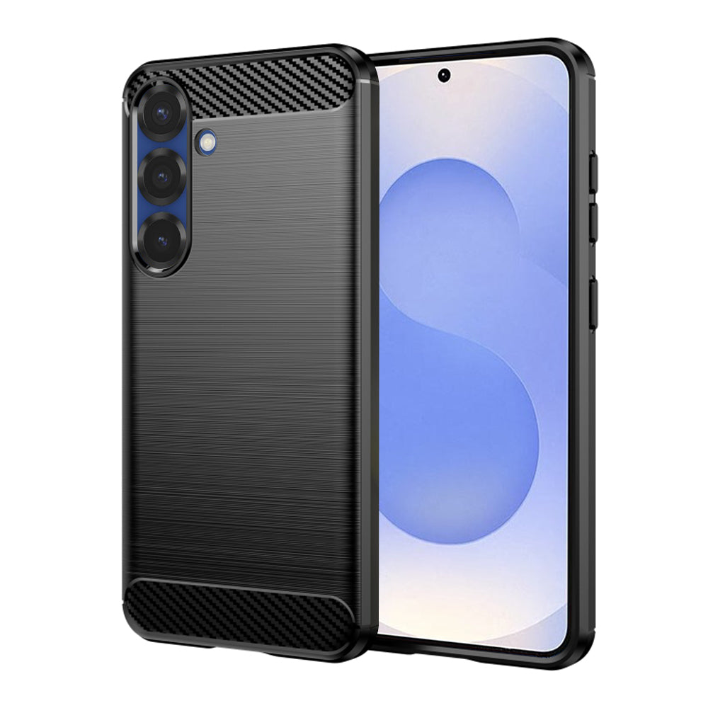 Cover til Samsung Galaxy S25 S931, Techsuit, Carbon, Sort