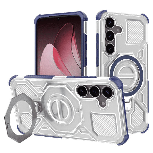 Cover til Samsung Galaxy S25 S931, Techsuit, Carbon Shield Pro, Blå