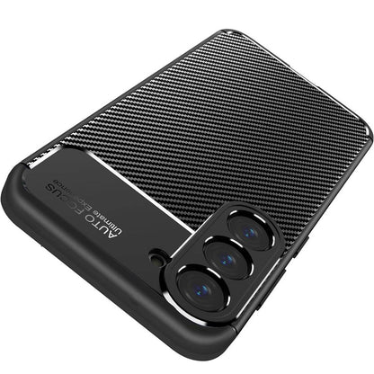 Cover til Samsung Galaxy S25 S931, Techsuit, CarbonFiber, Sort
