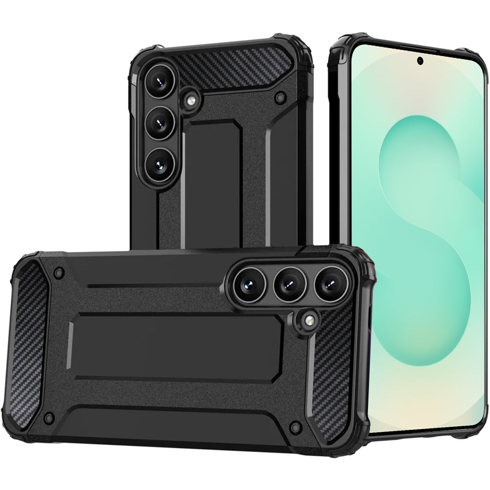 Cover til Samsung Galaxy S25 S931, Techsuit, Hybrid Armor, Sort