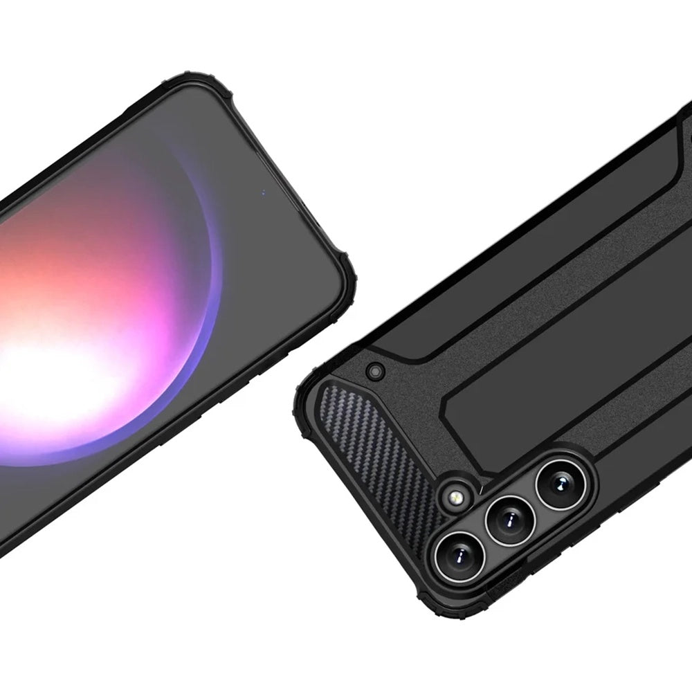 Cover til Samsung Galaxy S25 S931, Techsuit, Hybrid Armor, Sort