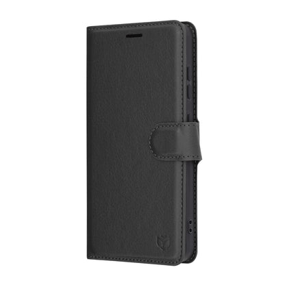 Cover til Samsung Galaxy S25 S931, Techsuit, Leather Folio, Sort