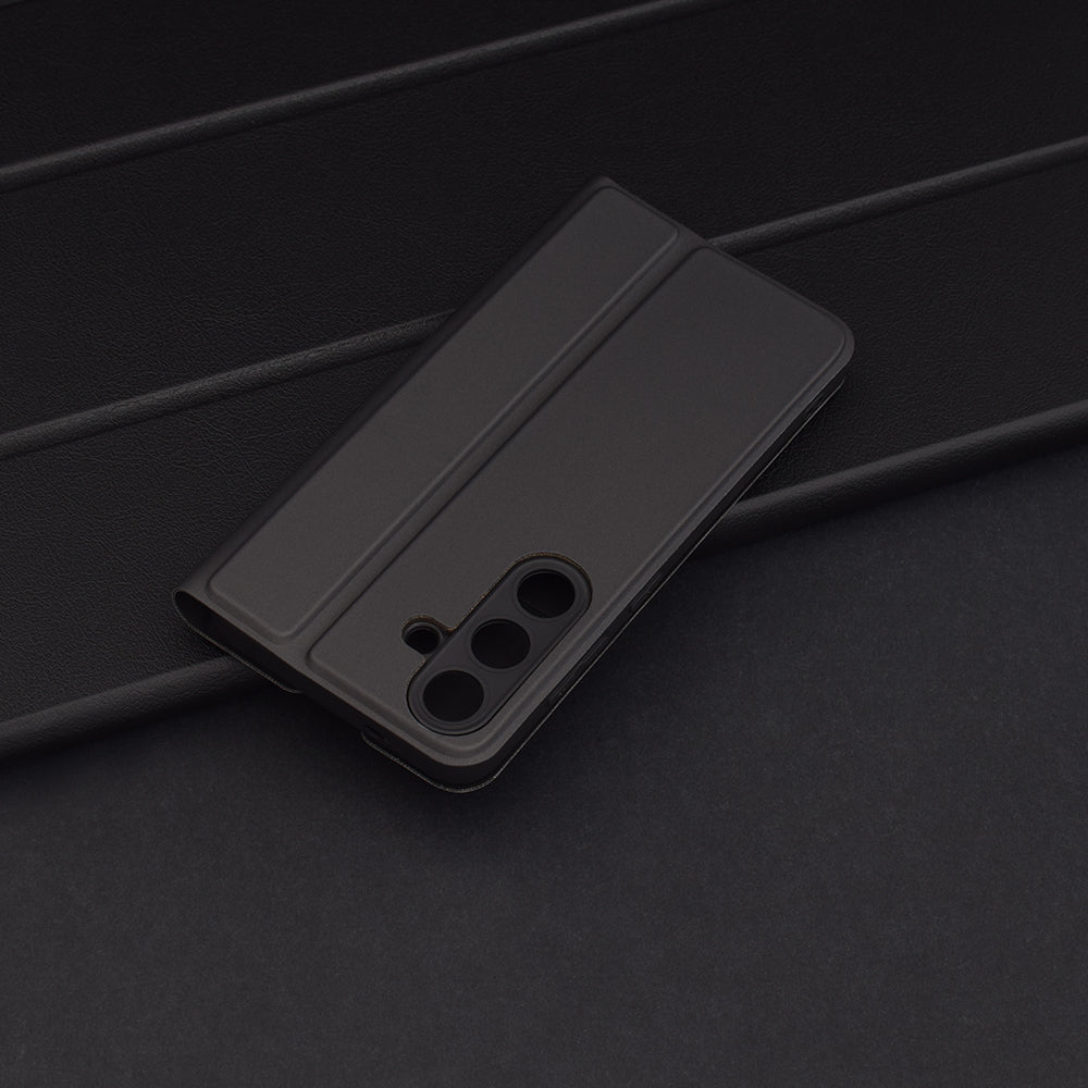 Cover til Samsung Galaxy S25 S931, Techsuit, Magskin Book, Sort