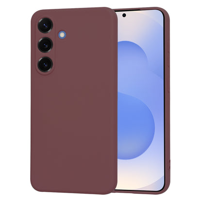 Cover til Samsung Galaxy S25 S931, Techsuit, SoftFlex, Vinrød