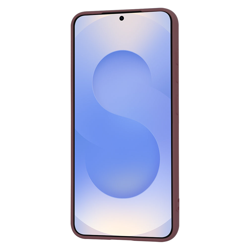 Cover til Samsung Galaxy S25 S931, Techsuit, SoftFlex, Vinrød