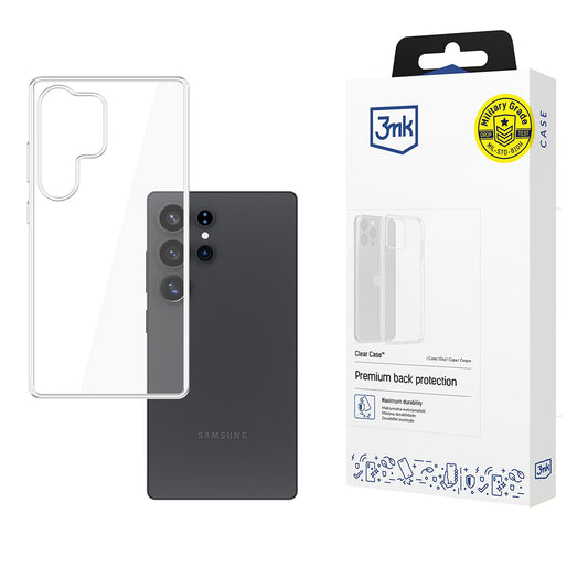 Cover til Samsung Galaxy S25 Ultra S938, 3MK, Klar, Transparent