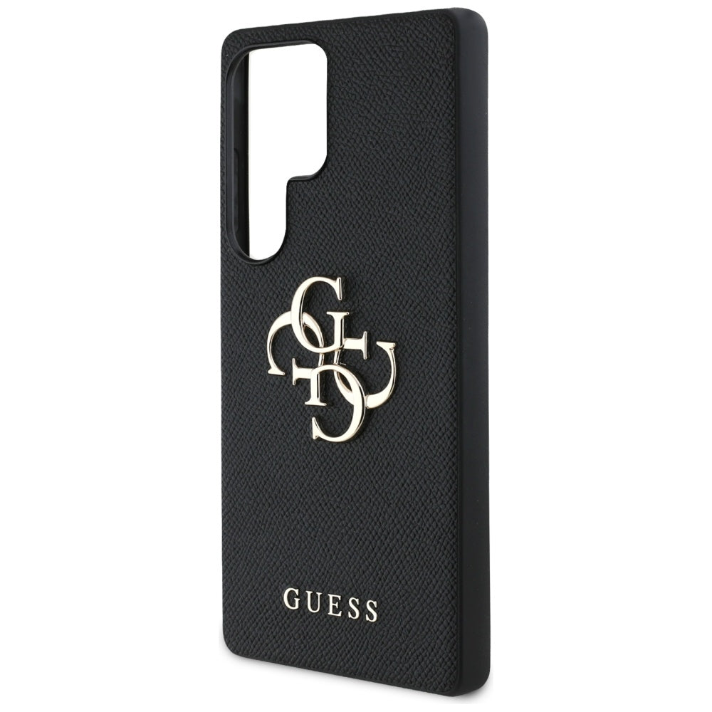Etui til Samsung Galaxy S25 Ultra S938, Guess, 4G Grained Big and Classic Logo, Sort