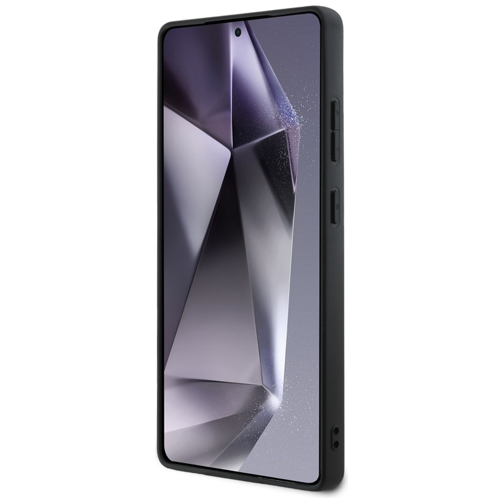 Etui til Samsung Galaxy S25 Ultra S938, Guess, Grained Hot Stamp 4G Triangle, Sort