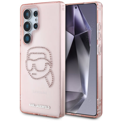 Etui til Samsung Galaxy S25 Ultra S938, Karl Lagerfeld, IML Luxury Karl's Head, Pink