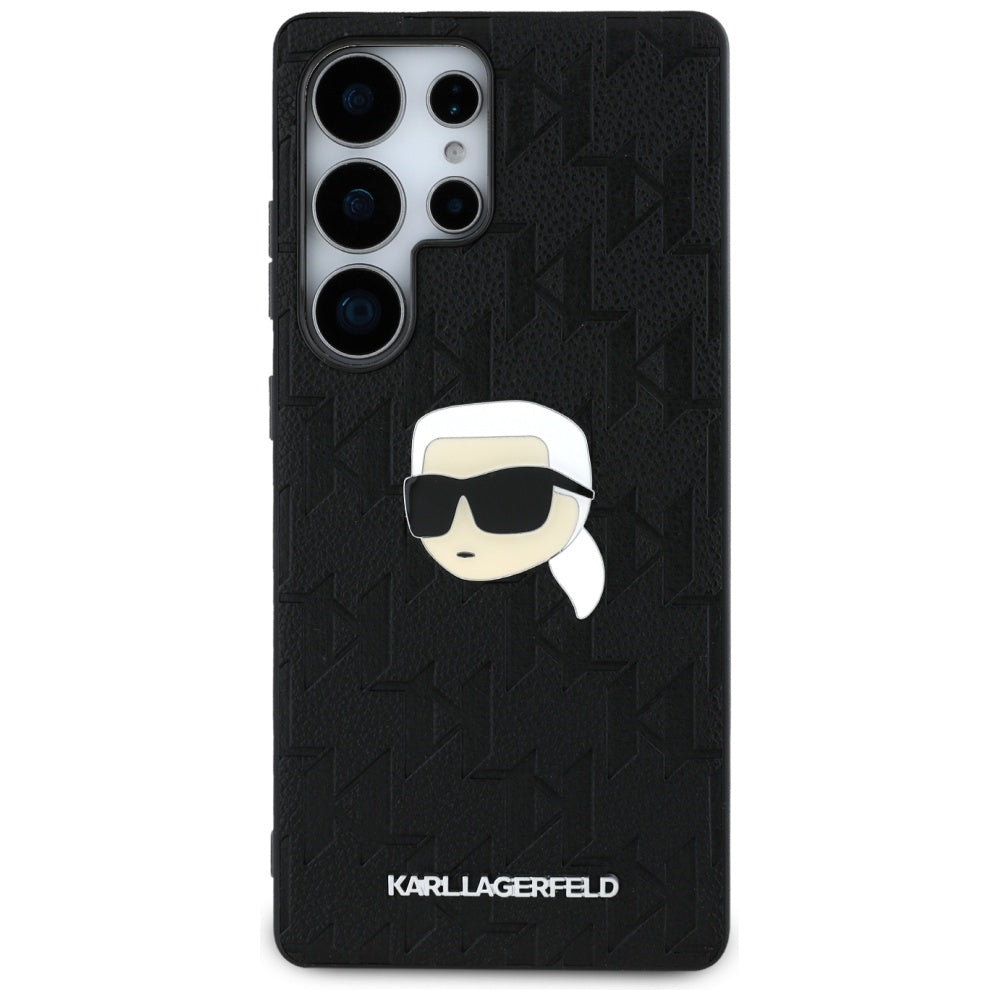 Etui til Samsung Galaxy S25 Ultra S938, Karl Lagerfeld, Monogram Karl's Head, Sort