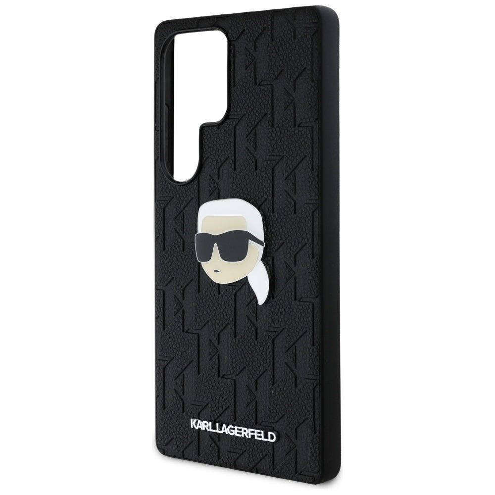 Etui til Samsung Galaxy S25 Ultra S938, Karl Lagerfeld, Monogram Karl's Head, Sort