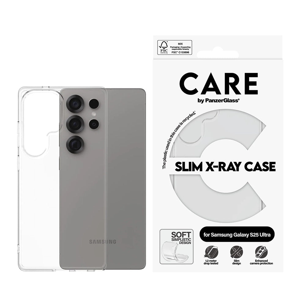Etui til Samsung Galaxy S25 Ultra S938, PanzerGlass, Fashionable Care, Transparent