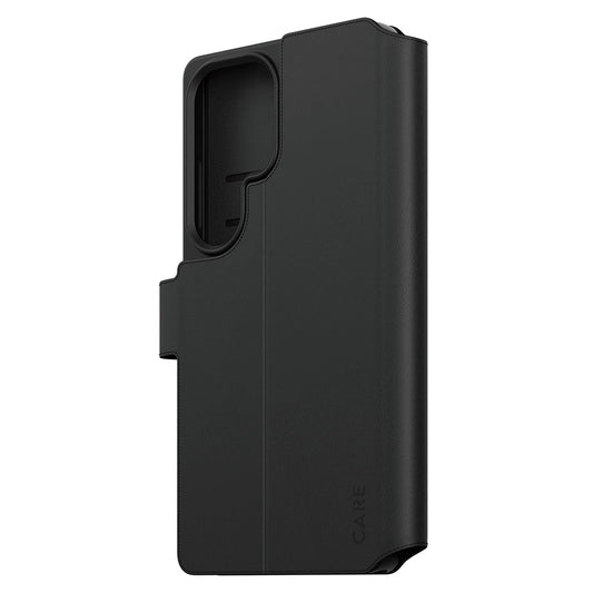 Etui til Samsung Galaxy S25 Ultra S938, PanzerGlass, Care Feature Kickstand Wallet, Sort