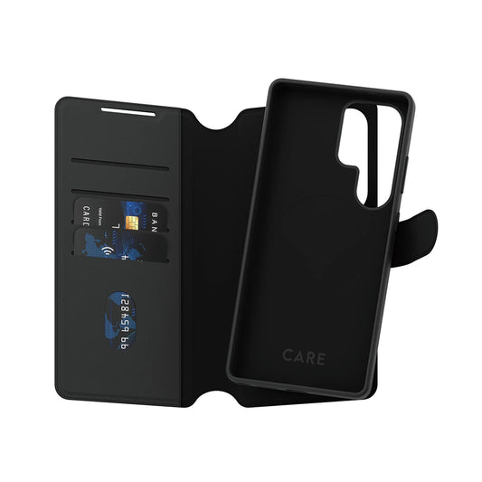 Etui til Samsung Galaxy S25 Ultra S938, PanzerGlass, Care Feature Tango Two-in-One, Sort