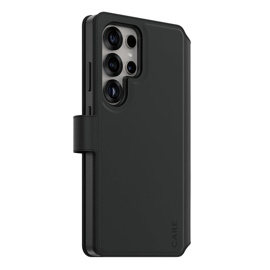 Etui til Samsung Galaxy S25 Ultra S938, PanzerGlass, Care Feature Tango Two-in-One, Sort