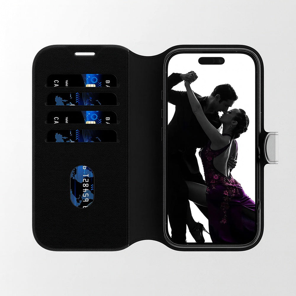 Etui til Samsung Galaxy S25 Ultra S938, PanzerGlass, Care Feature Tango Two-in-One, Sort