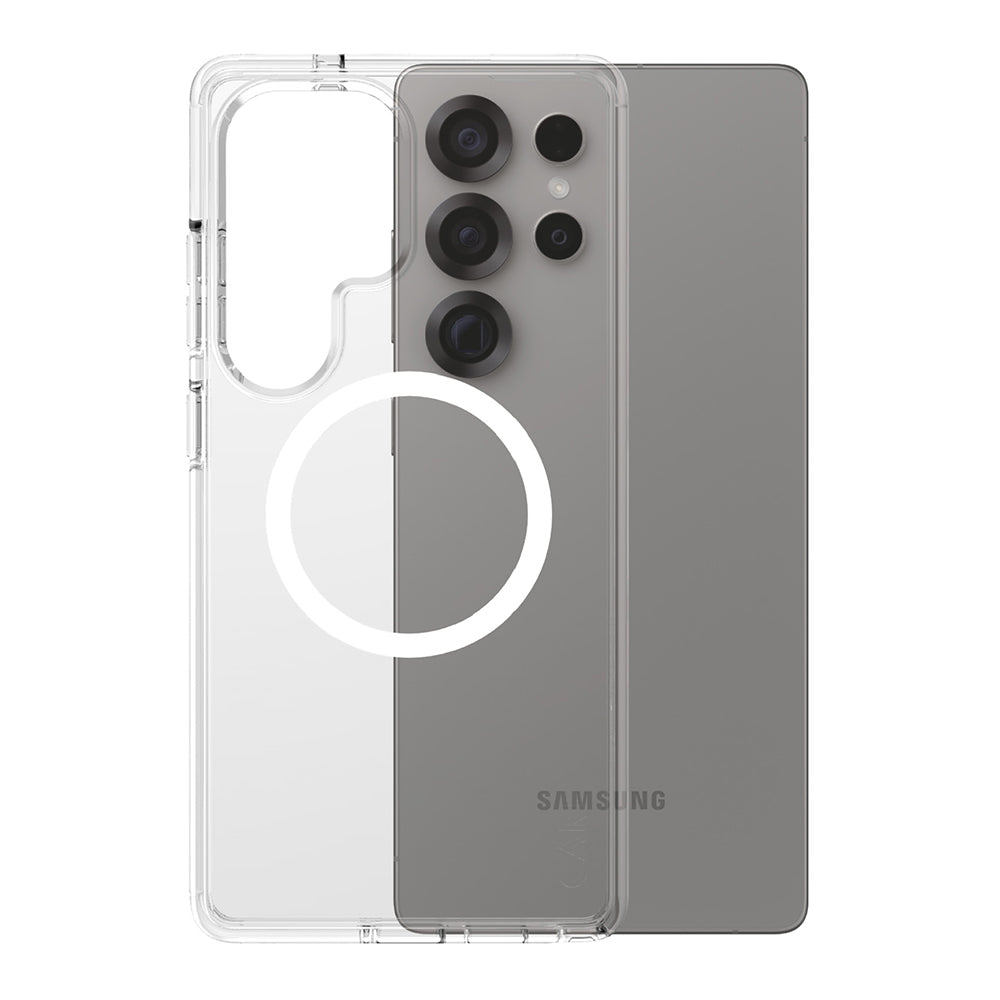Etui til Samsung Galaxy S25 Ultra S938, PanzerGlass, Care Urban Combat, Hvid Transparent