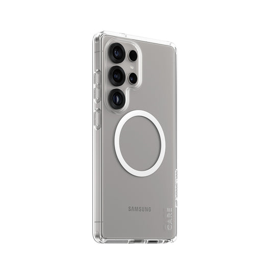 Etui til Samsung Galaxy S25 Ultra S938, PanzerGlass, Care Urban Combat, Hvid Transparent