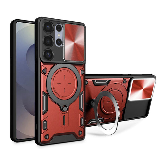Cover til Samsung Galaxy S25 Ultra S938, Techsuit, CamGuard Pro, Rød
