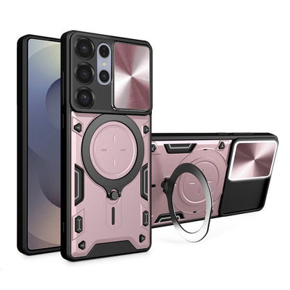 Cover til Samsung Galaxy S25 Ultra S938, Techsuit, CamGuard Pro, Lyserød Guld