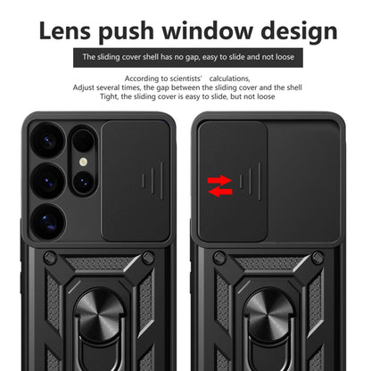 Cover til Samsung Galaxy S25 Ultra S938, Techsuit, CamShield, Sort