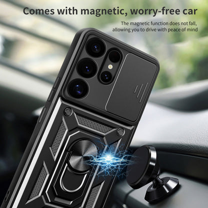 Cover til Samsung Galaxy S25 Ultra S938, Techsuit, CamShield, Sort