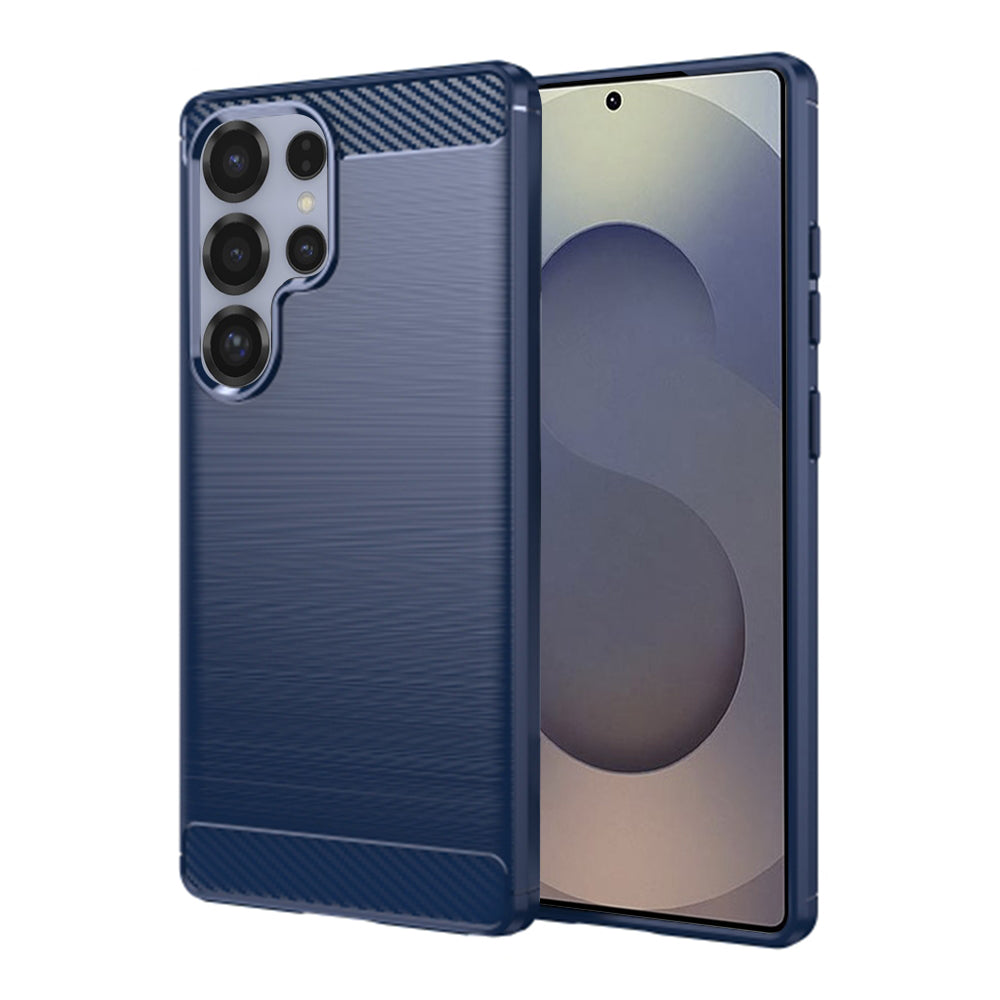 Cover til Samsung Galaxy S25 Ultra S938, Techsuit, Carbon, Blå