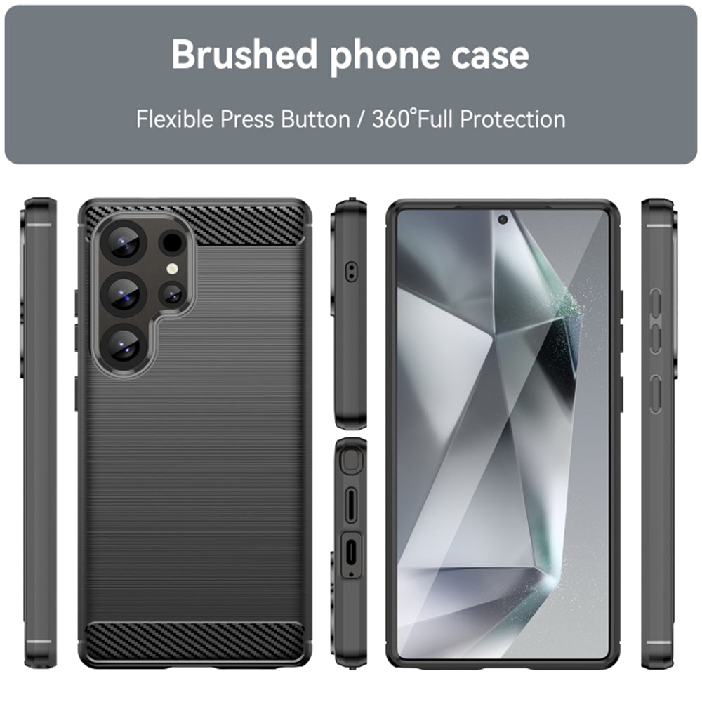 Cover til Samsung Galaxy S25 Ultra S938, Techsuit, Carbon, Blå