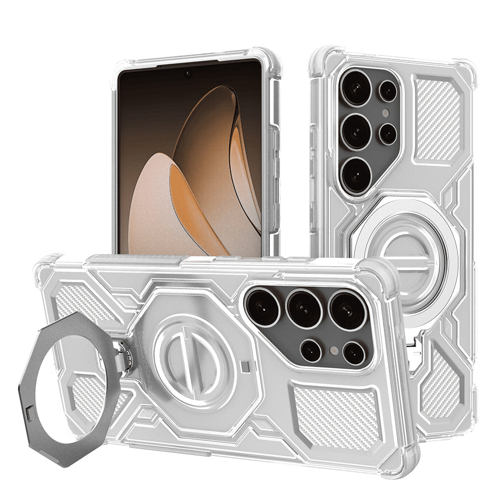 Case for Samsung Galaxy S25 Ultra S938, Techsuit, Carbon Shield Pro, White