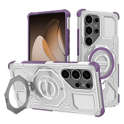 Cover til Samsung Galaxy S25 Ultra S938, Techsuit, Carbon Shield Pro, Lilla
