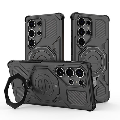 Cover til Samsung Galaxy S25 Ultra S938, Techsuit, Carbon Shield Pro, Sort