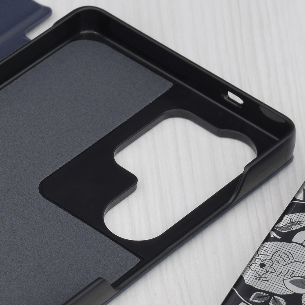 Cover til Samsung Galaxy S25 Ultra S938, Techsuit, eFold, Mørkeblå